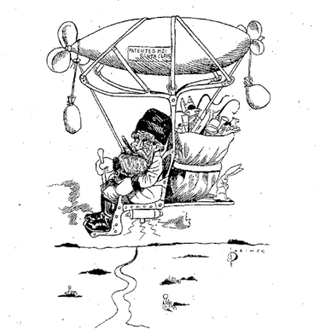 Illustration for article titled Santa Claus Builds A Flying Machine
